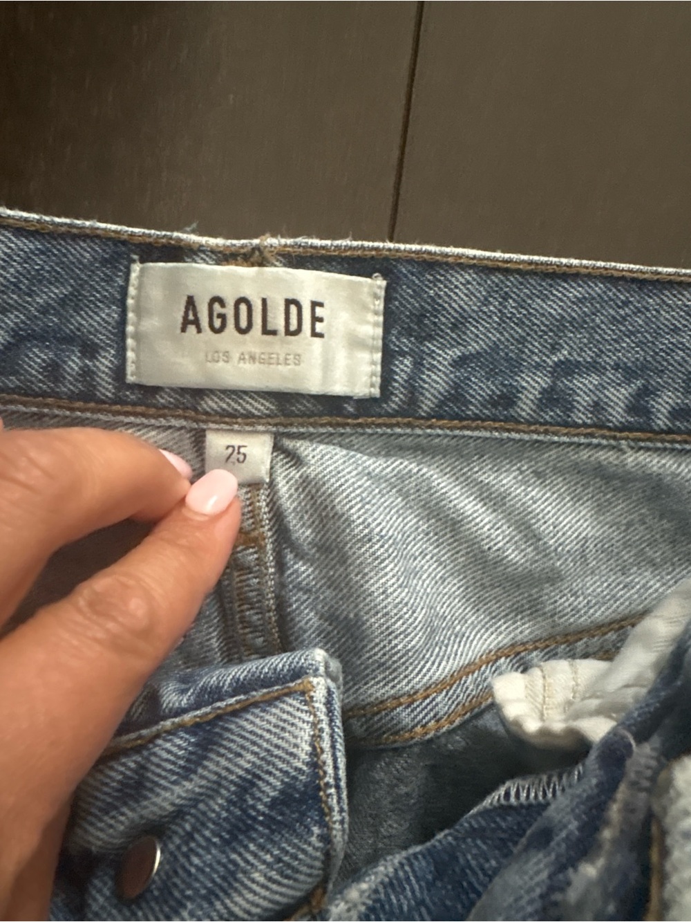 Agolde Light Blue High-Rise Denim Jeans